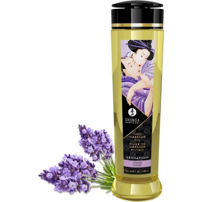 Масло массажное SHUNGA SHUNGA SENSATION - LAVENDER (ЧУВСТВО - ЛАВАНДА) 1006 SG