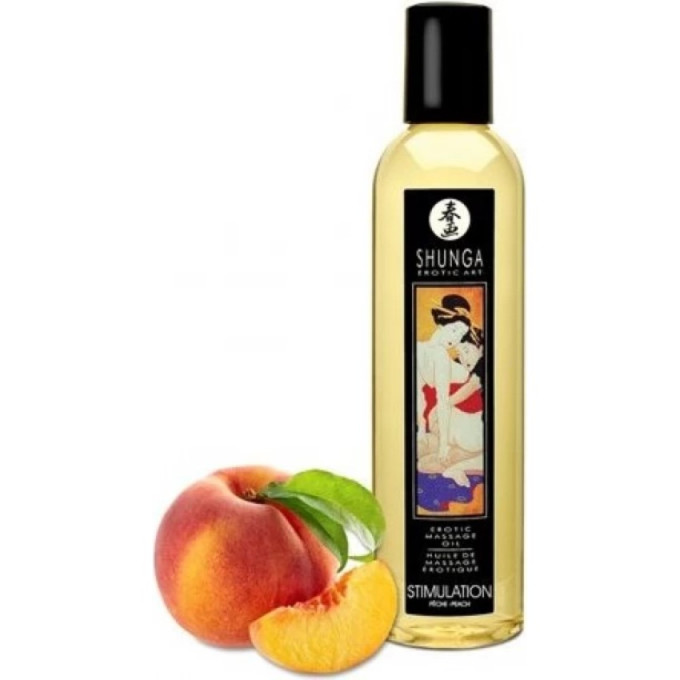 Масло массажное SHUNGA STIMULATION - PEACH (АКТИВНЫЙ ПЕРСИК) 1007 SG