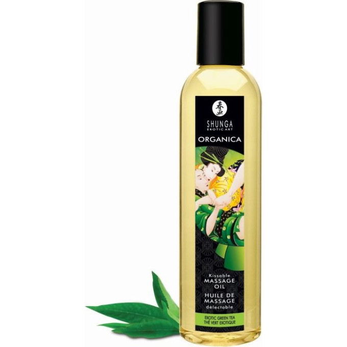 Массажное масло SHUNGA ORGANICA - EXOTIC GREEN TEA (ОРГАНИКА - ЗЕЛЕНЫЙ ЧАЙ) 1100 SG